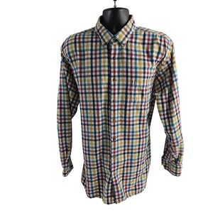 Vivella Estlondn Men's Long Sleeve‎ Plaid Button Up Shirt XXL